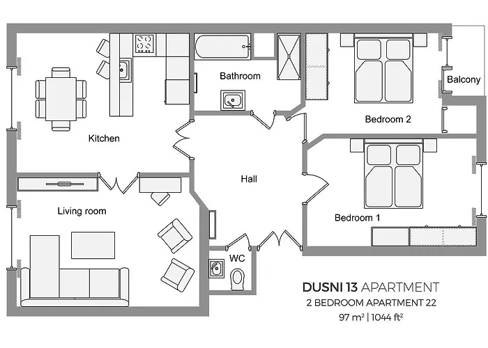 Spacious And Bright Dusni 13 Lejlighed *