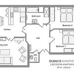 Spacious And Bright Dusni 13 アパート *